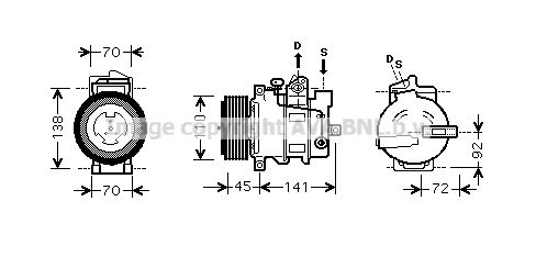 AVA QUALITY COOLING Kompresors, Gaisa kond. sistēma MSK433